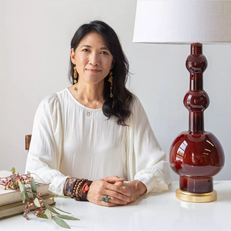 Marrakech Table Lamp In Amber