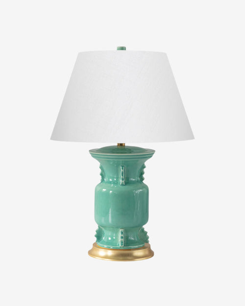 Lagos On a Gold Stand With 14" Empire Shade