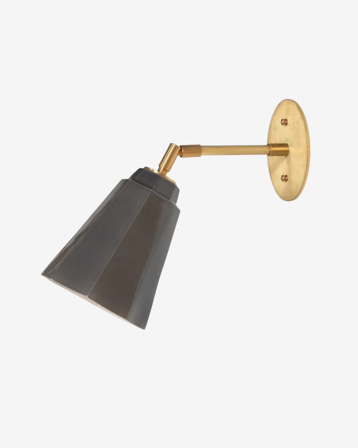 Smokey Gray with Hewn Brass