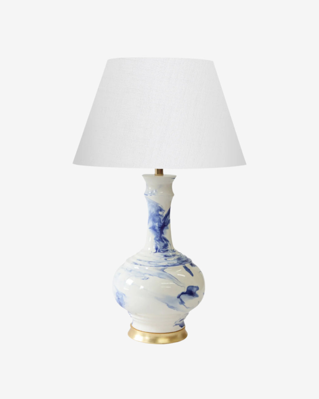 Marbleized Navy with Gold Stand and 16" Empire