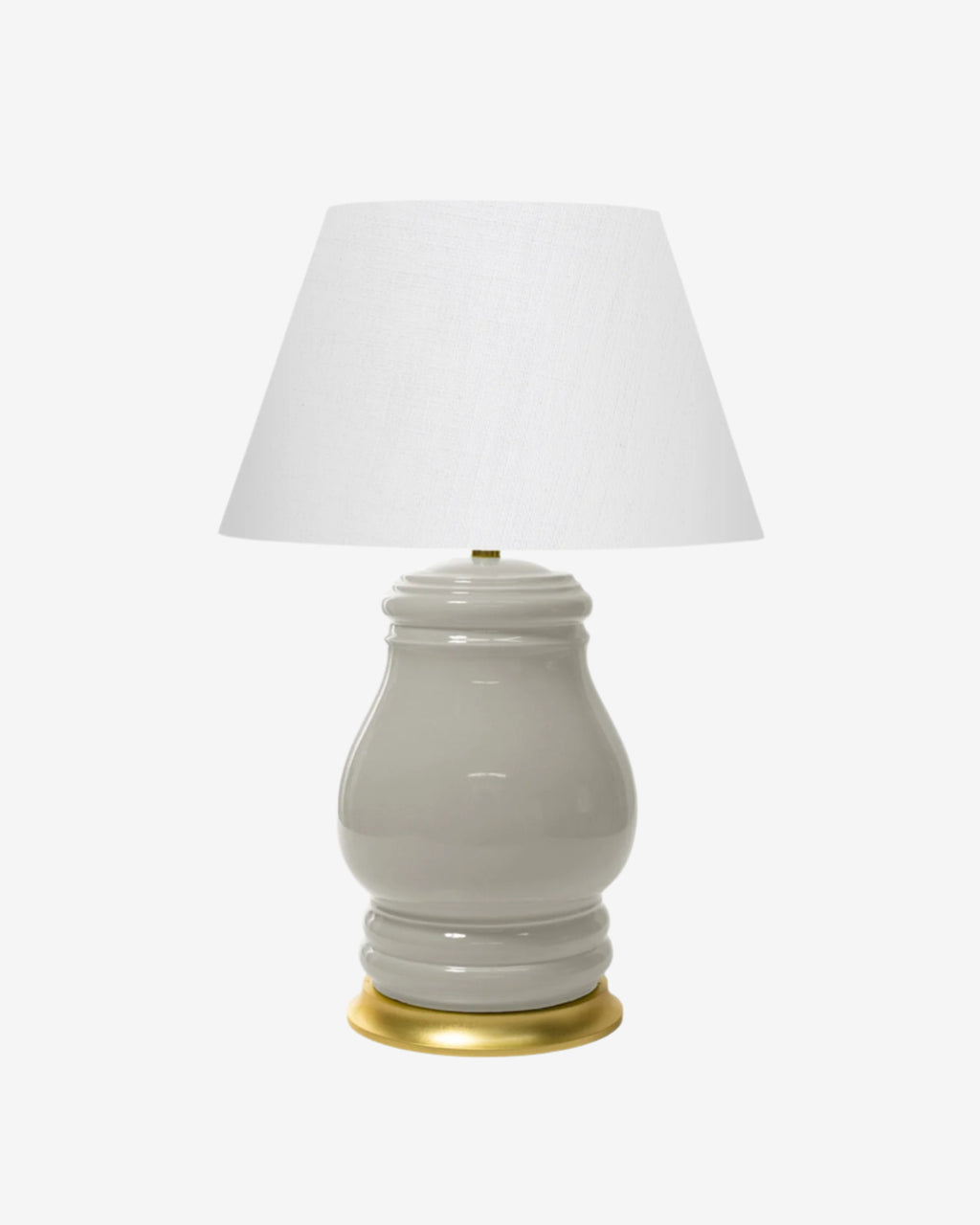 Greige on Gold Stand with 16" Empire