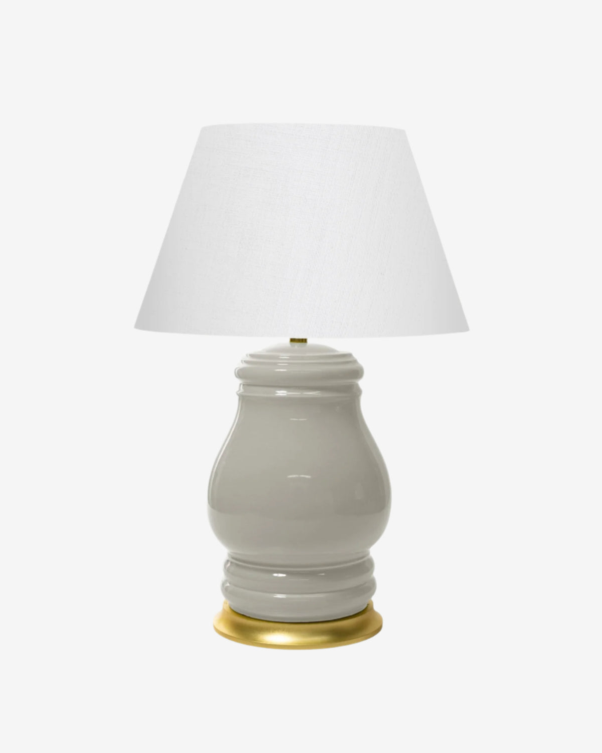 Greige on Gold Stand with 16&quot; Empire