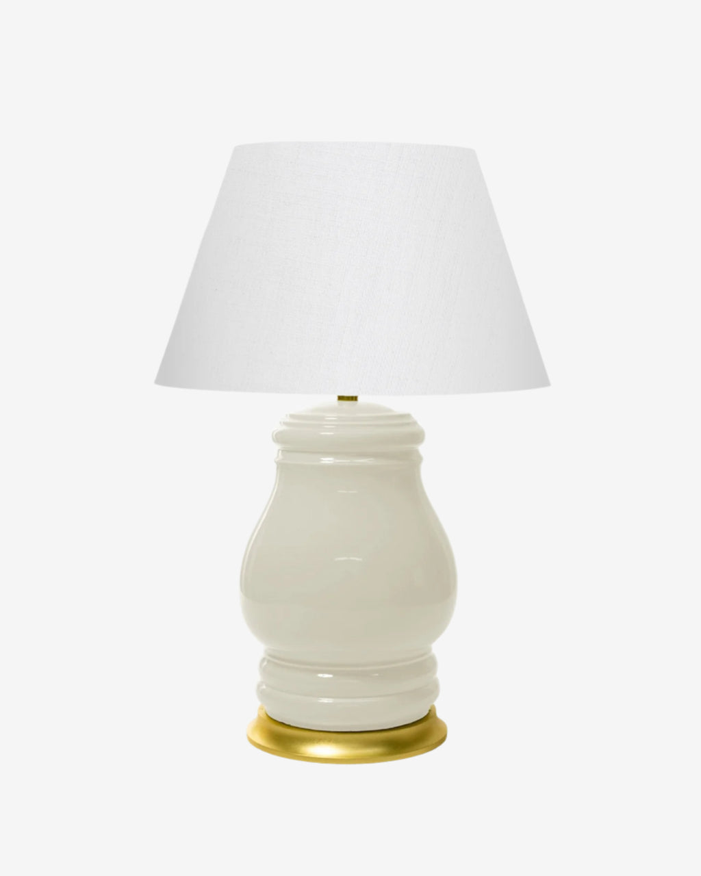 White on Gold Stand with 16" Empire