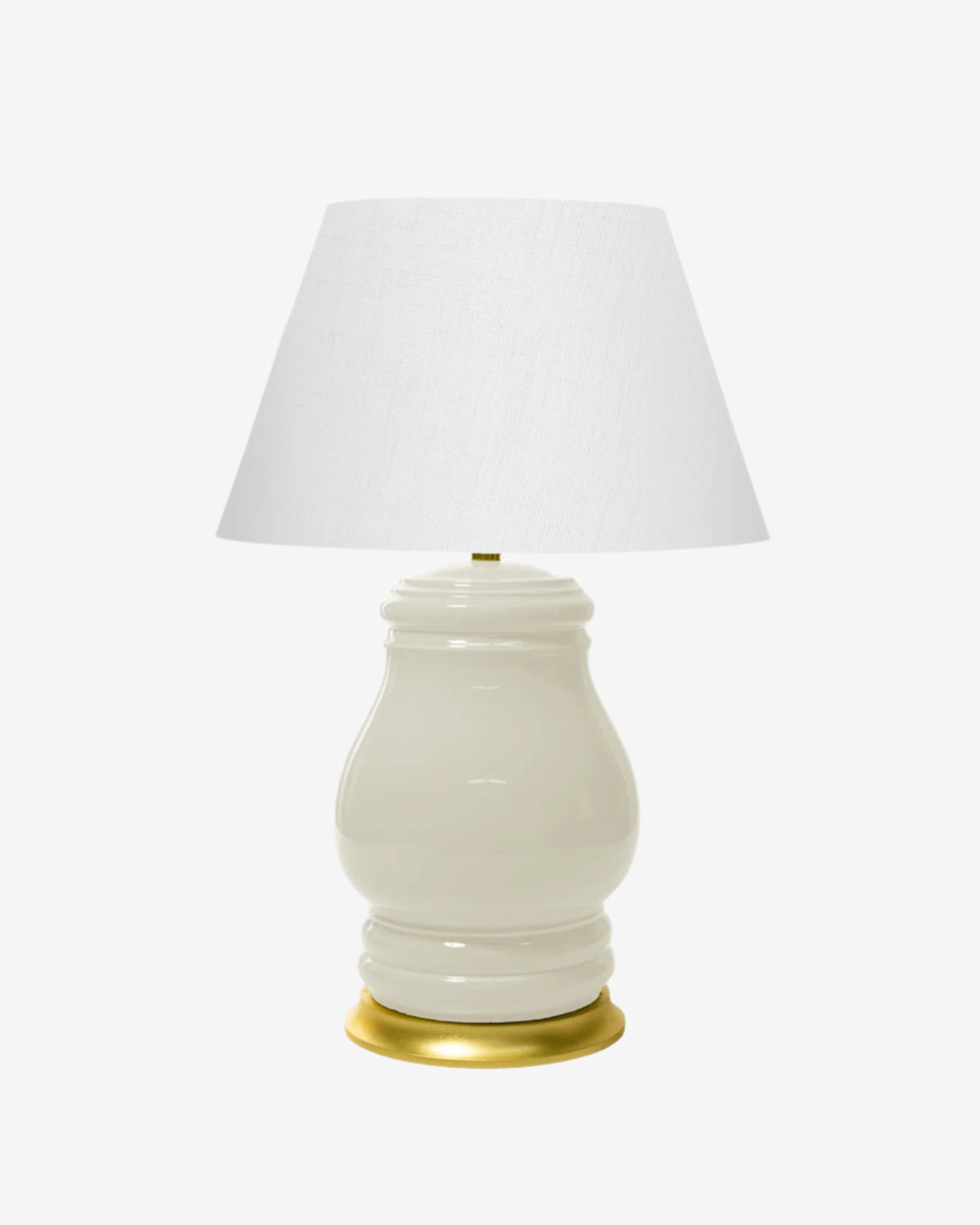 White on Gold Stand with 16" Empire