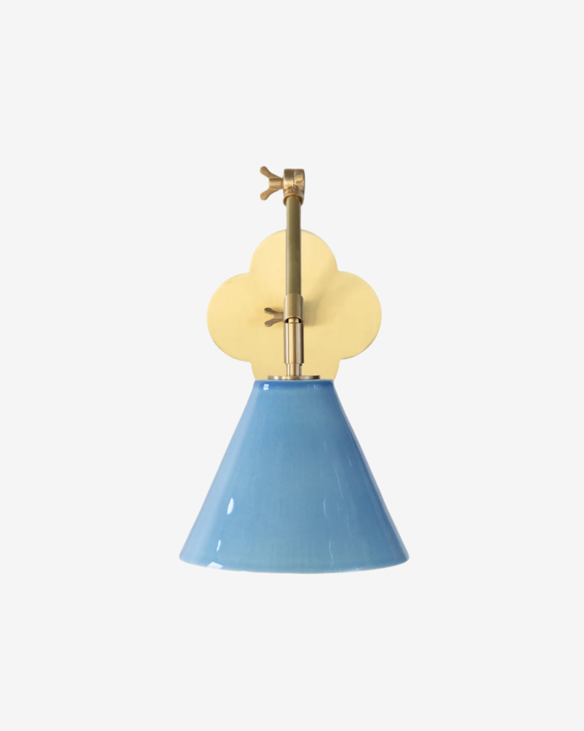 Cornflower with Hewn Brass