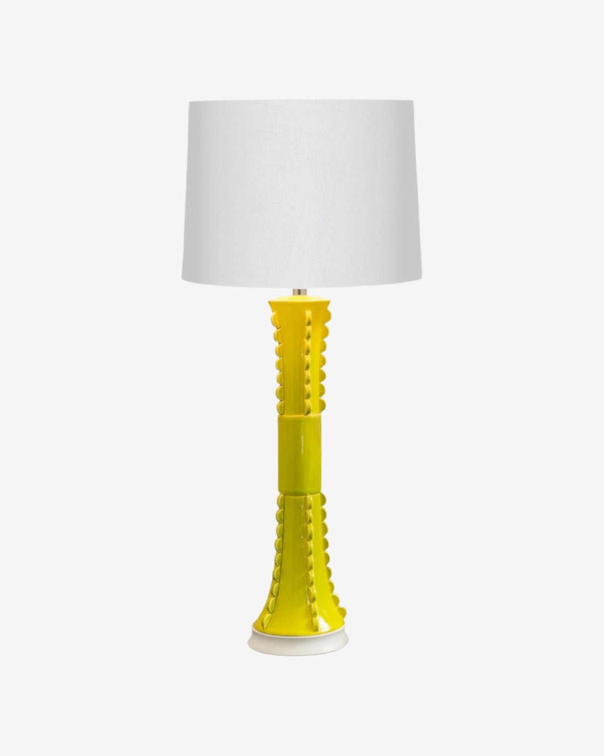 Lime on a Custom White Lacquer Stand with 14&quot; Drum