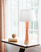 Papaya on a Gold Stand with 14" Drum