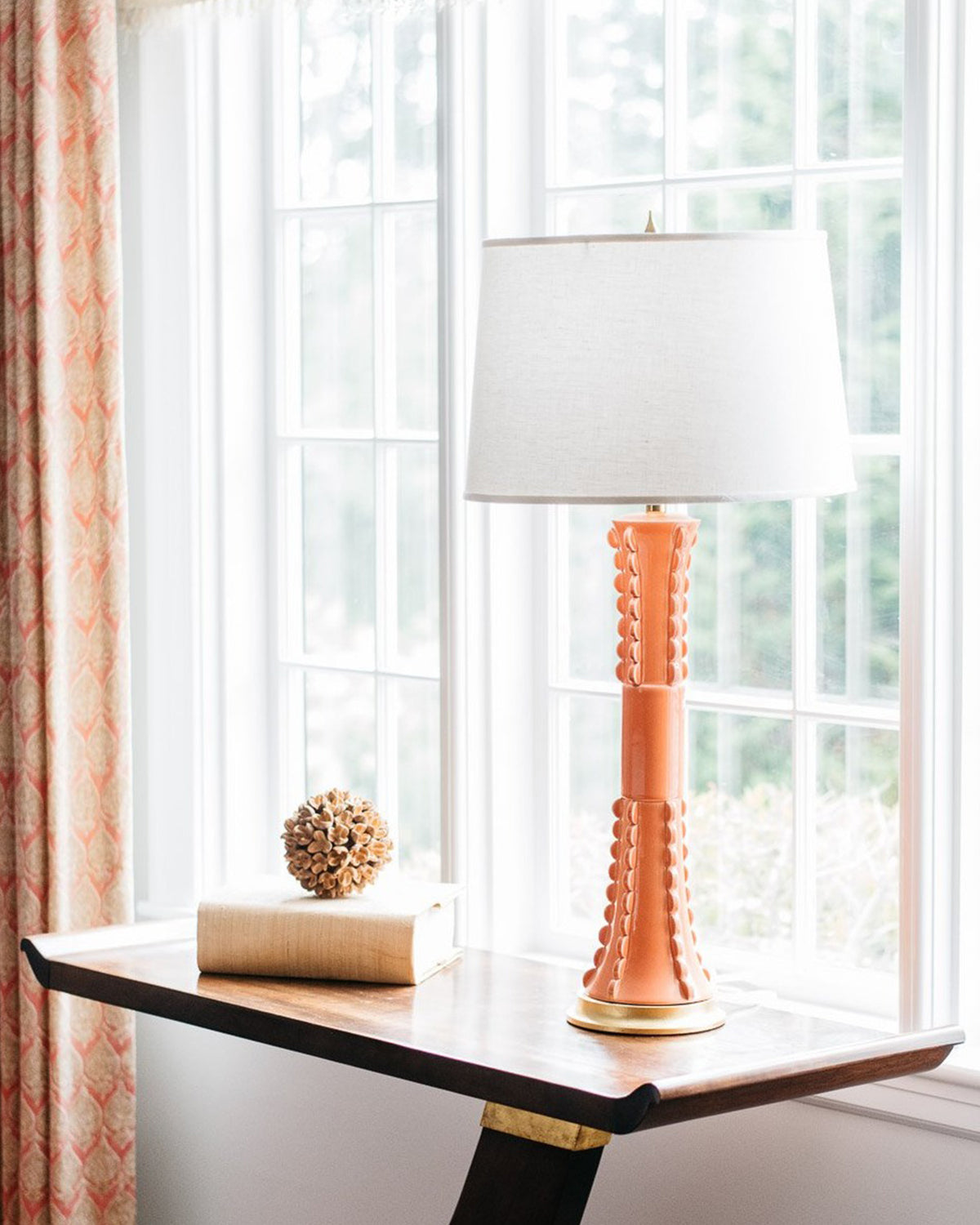Papaya on a Gold Stand with 14" Drum