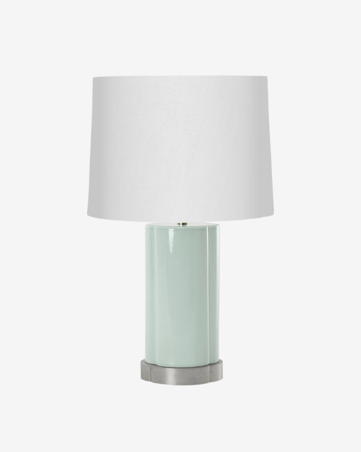 Blue Celadon with Warm Silver Stand with 14&quot; Drum