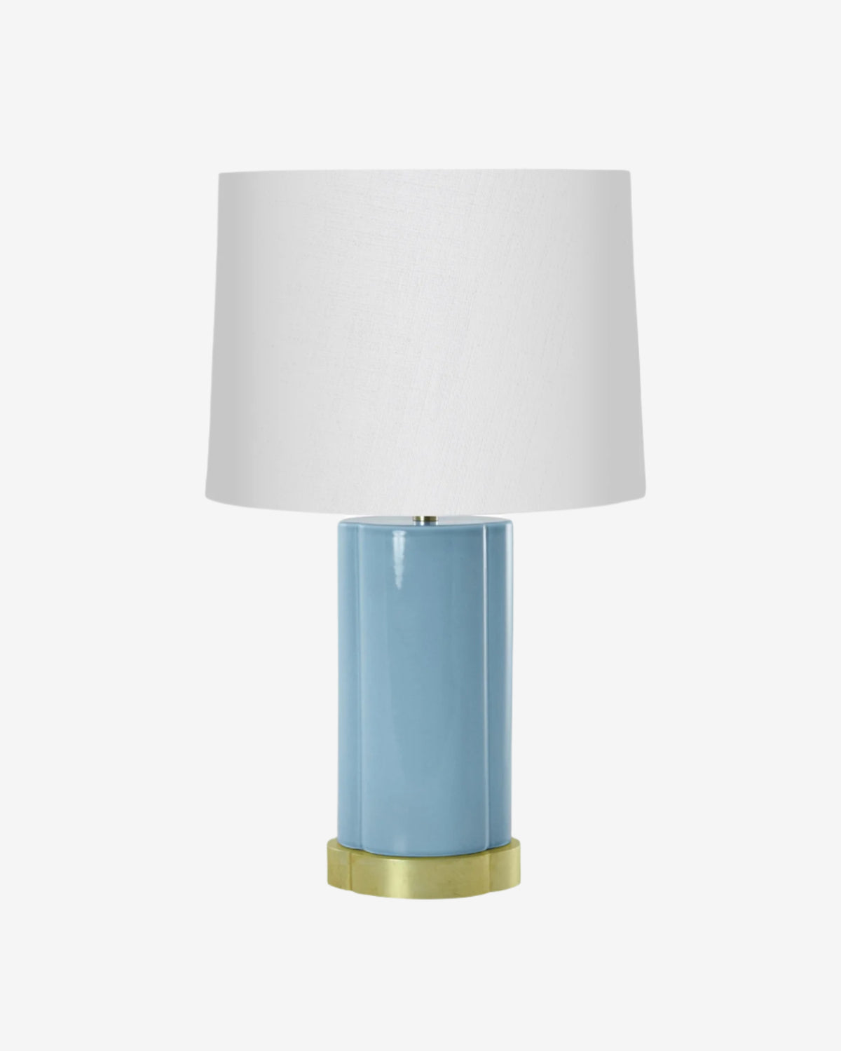 Cornflower on Gold Stand with 14" Drum
