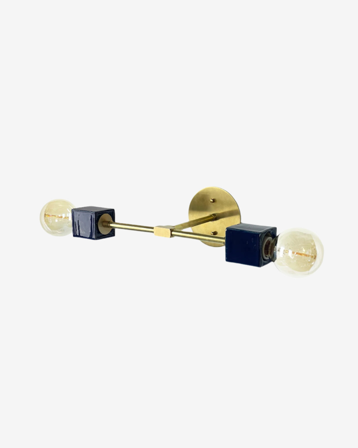 Navy with Hewn Brass