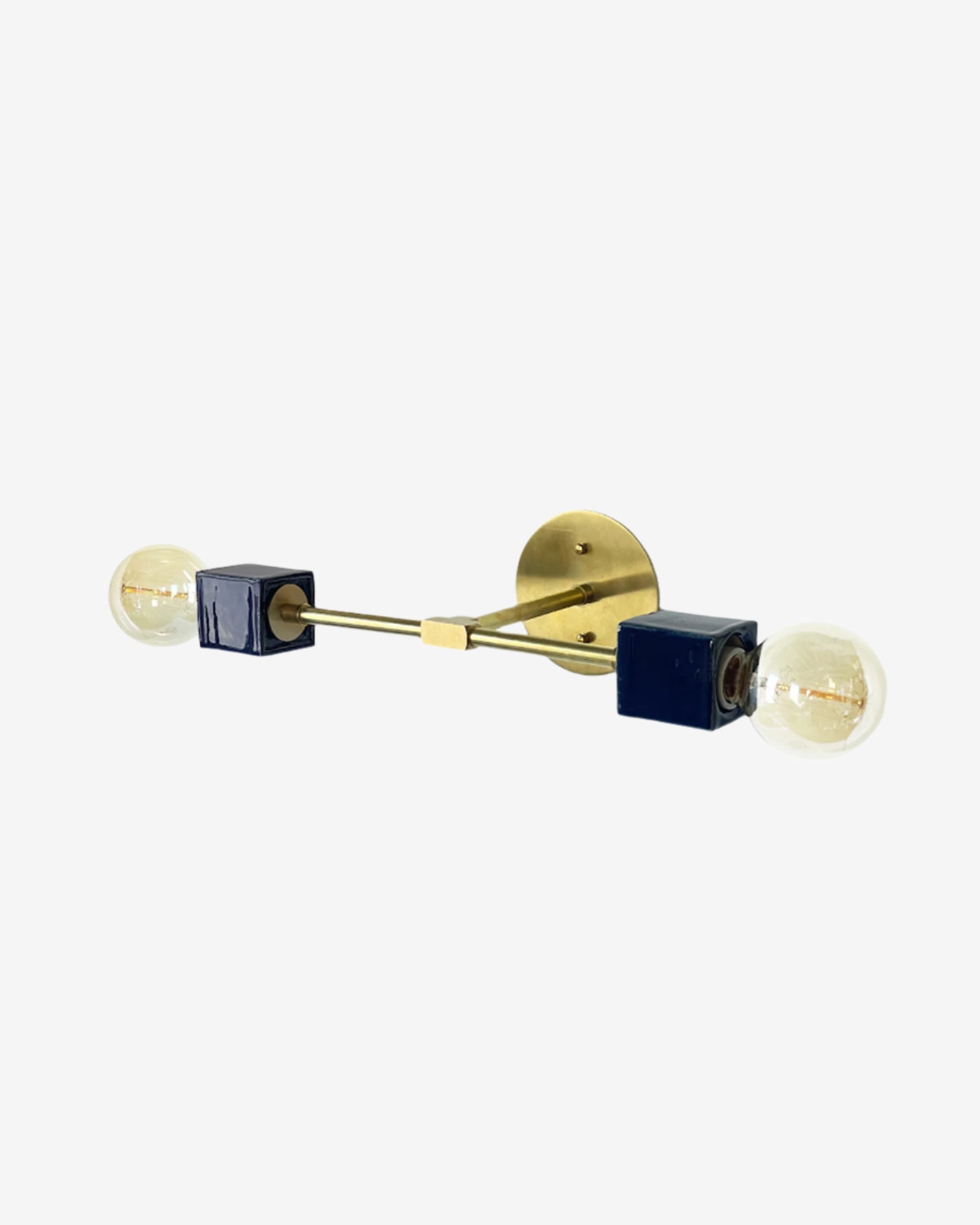 Navy with Hewn Brass
