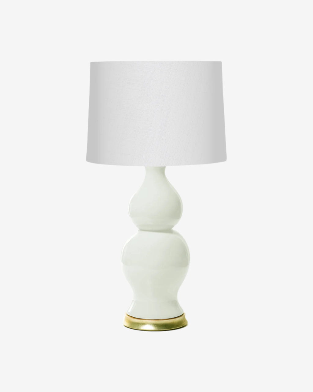 White Parchment on Gold Stand with 16" Drum