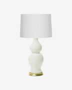 White Parchment on Gold Stand with 16" Drum