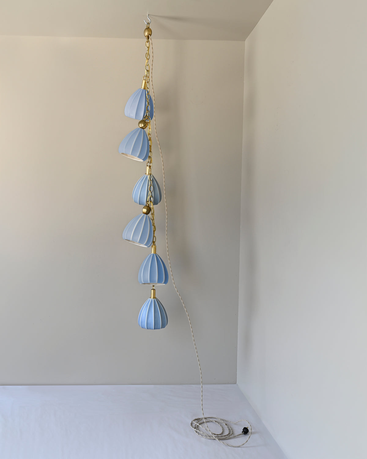 Matte Glacial Blue with Live Brass