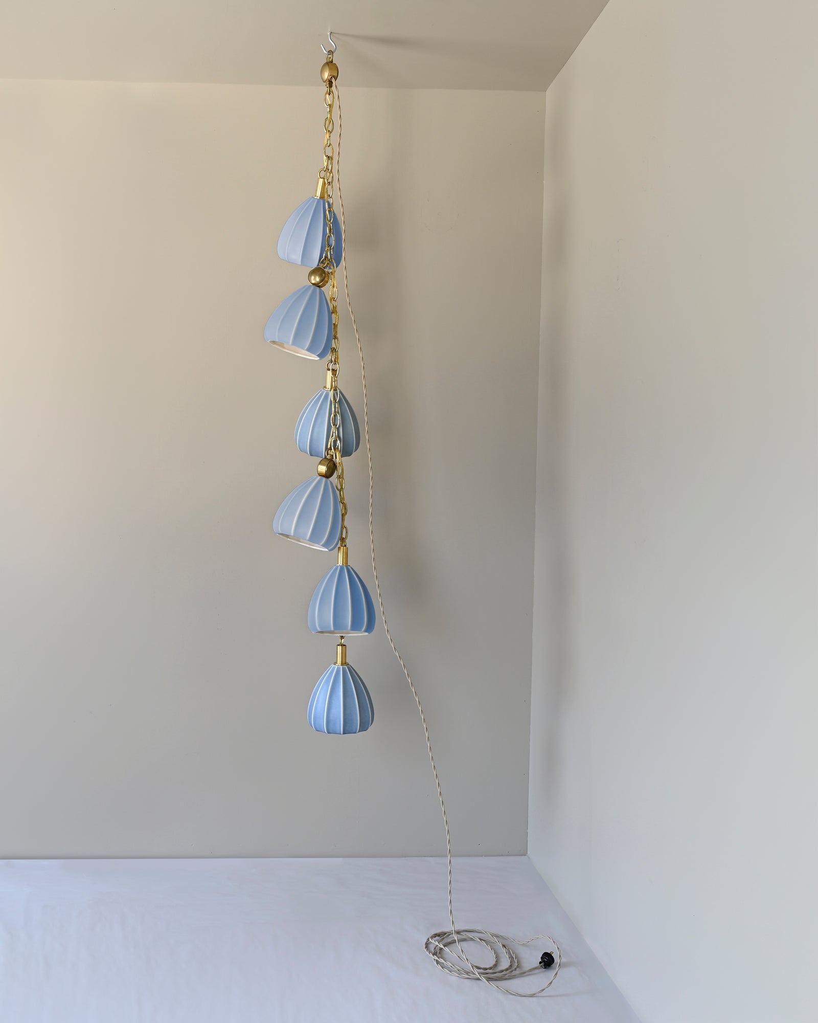 Matte Glacial Blue with Live Brass