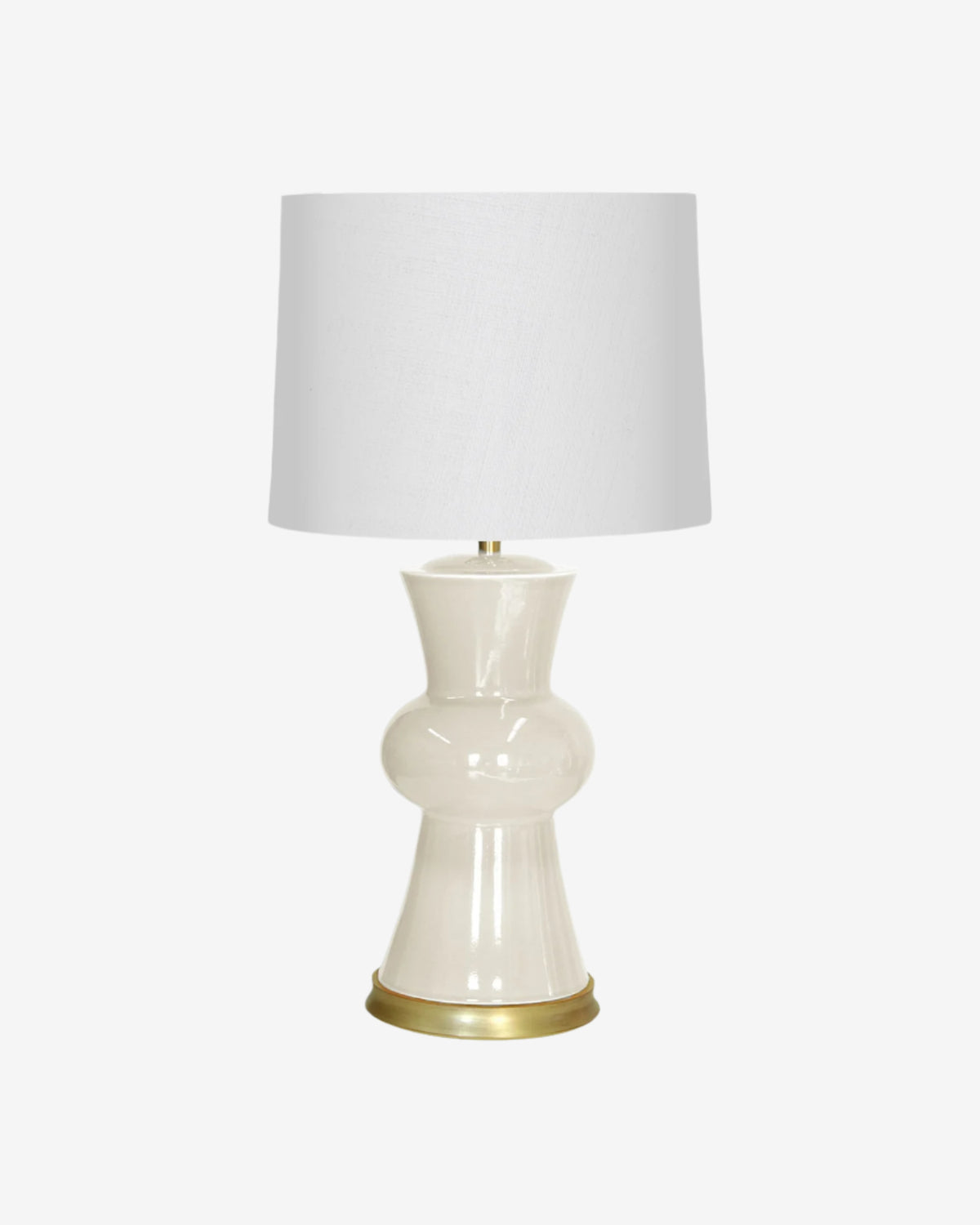 White Parchment on Gold Stand with 16&quot; Drum