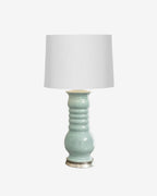 Blue Celadon on Warm Silver Stand with 14" Drum