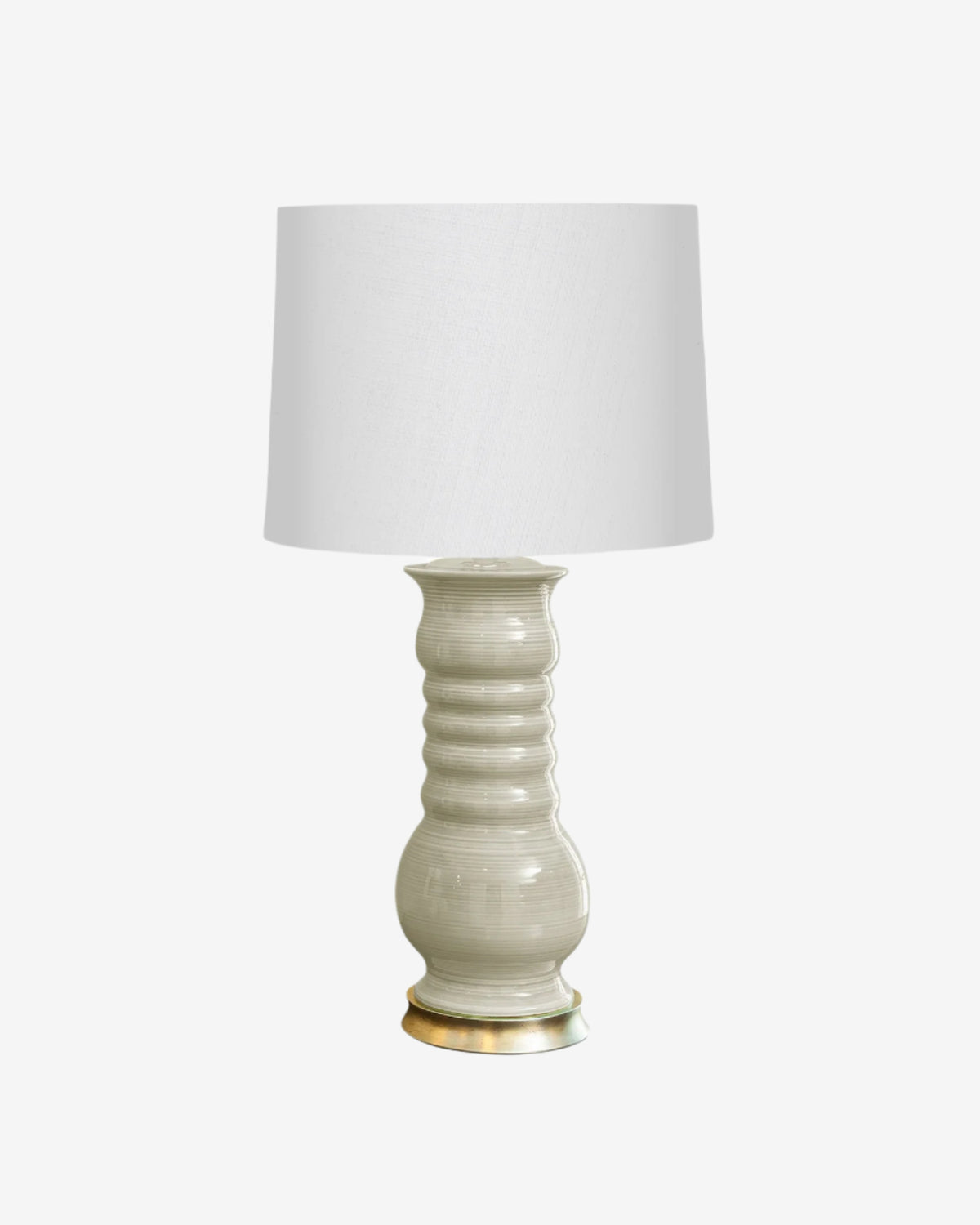 Greige on Gold Stand with 14&quot; Drum