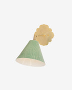 Edamame Faux Bois with Hewn Brass