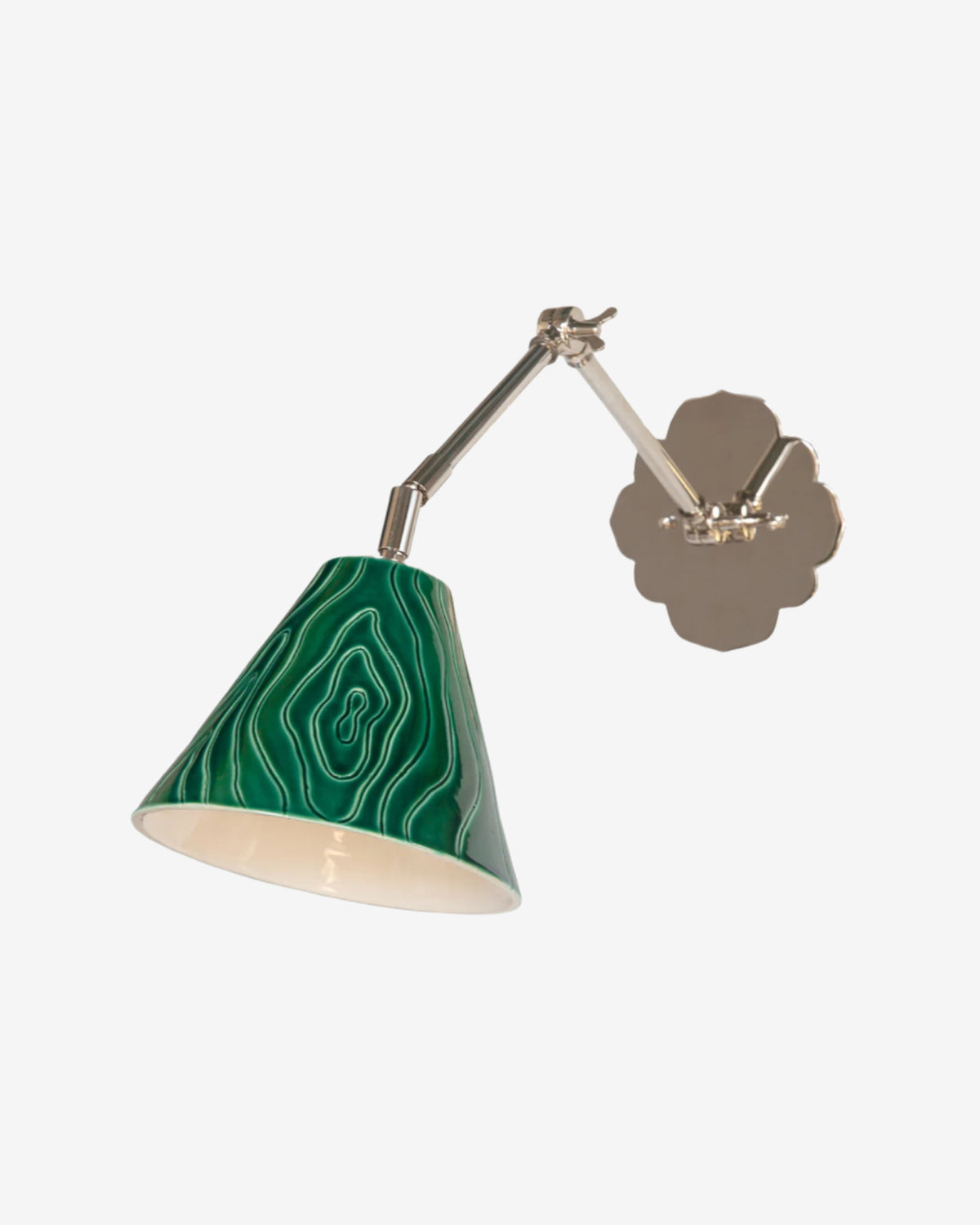Lagoon Faux Bois with Polished Nickel