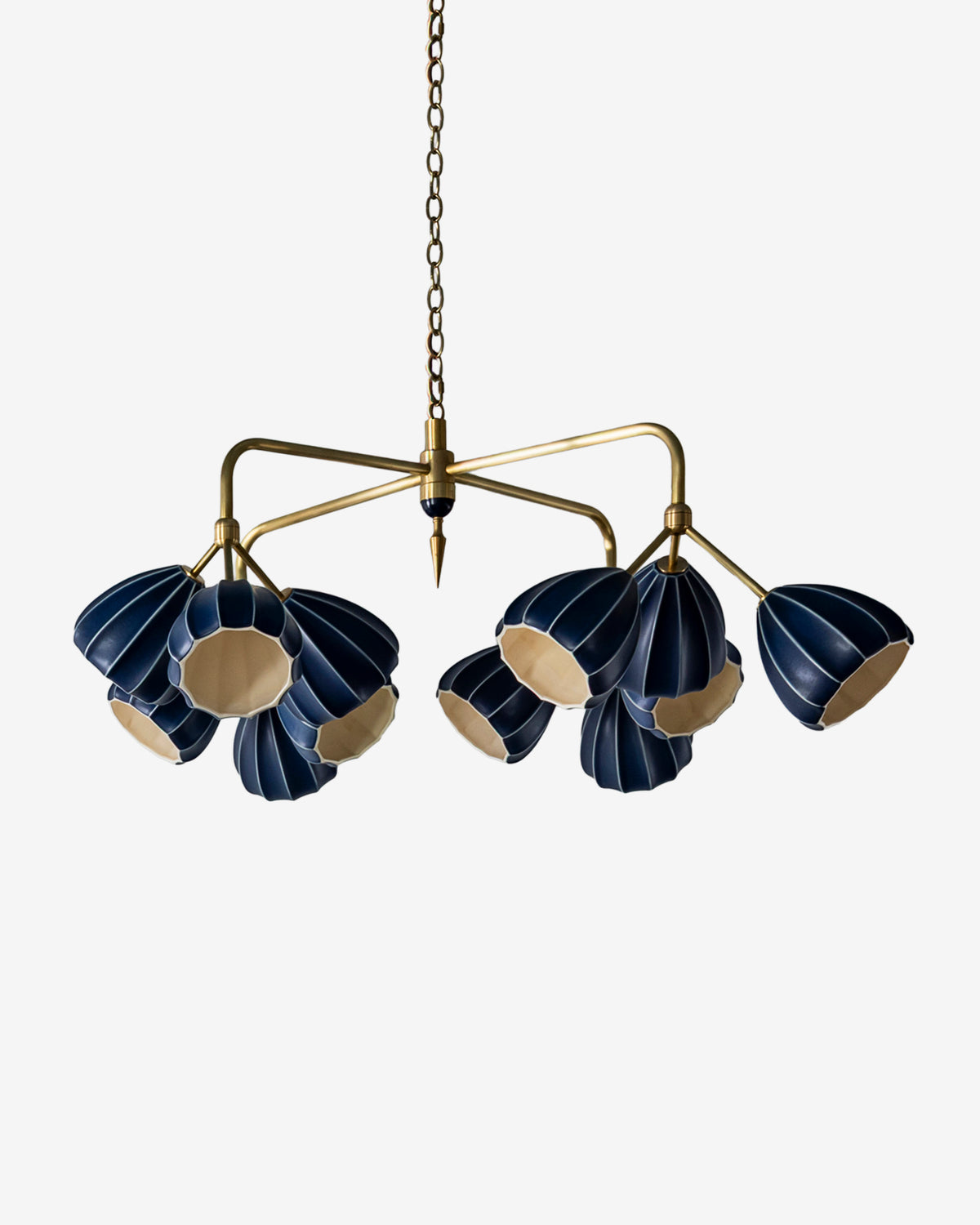 Matte Nightfall with Hewn Brass Hardware