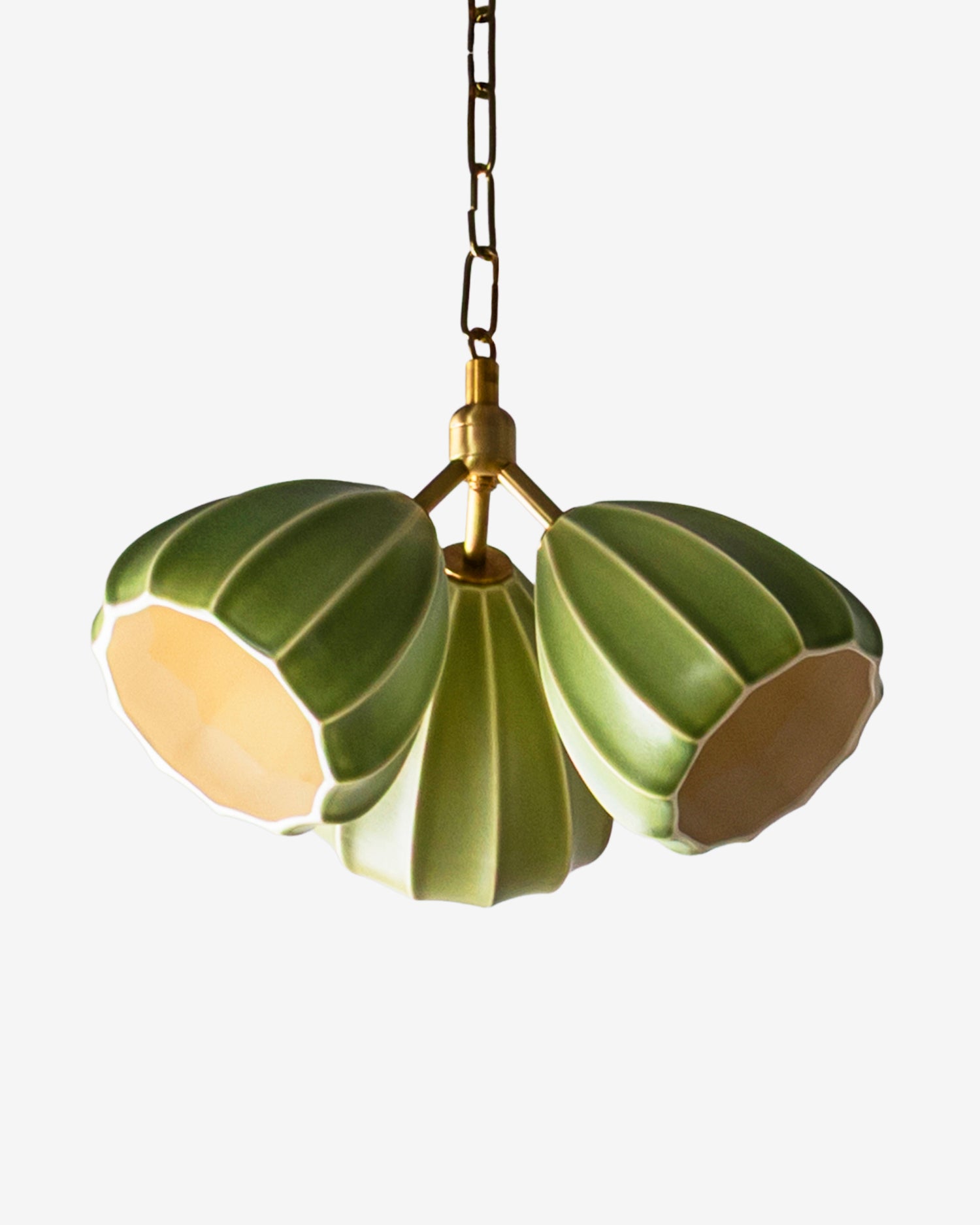 Matte Meadow Moss with Hewn Brass Hardware