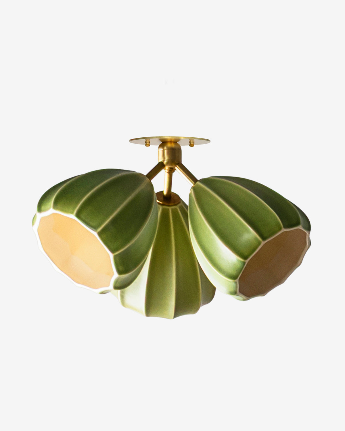 Matte Meadow Moss with Hewn Brass Hardware