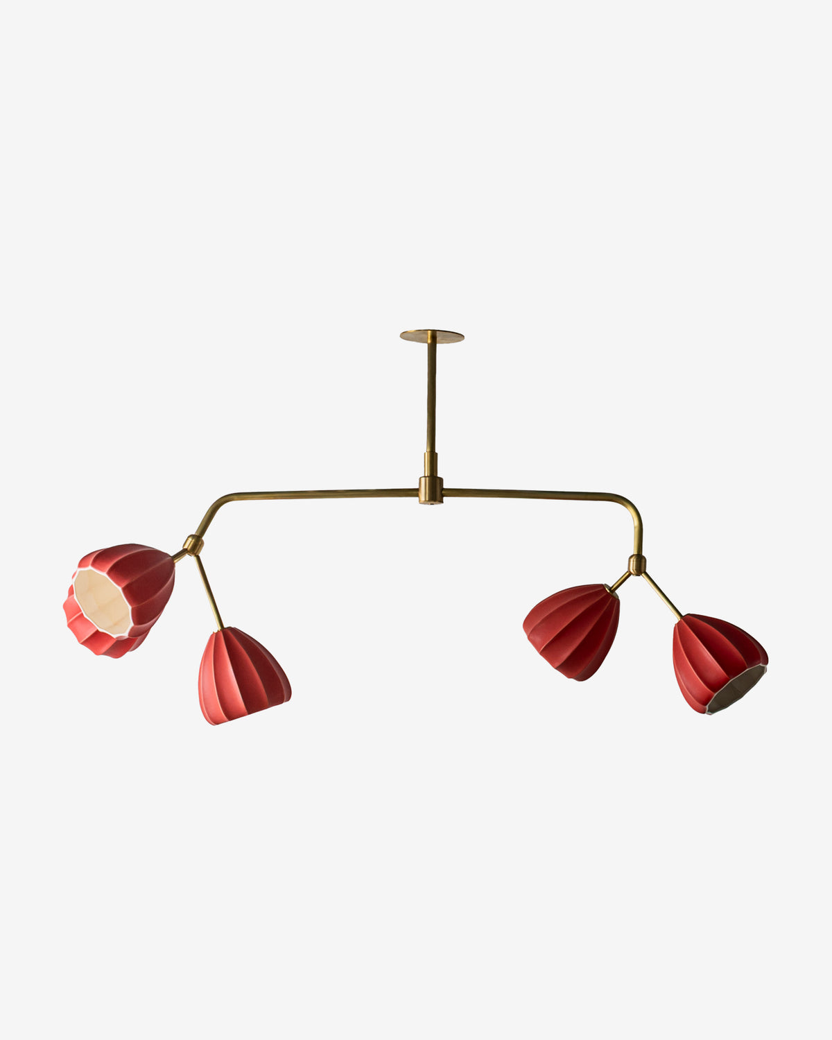 Matte Lava Glow with Hewn Brass Hardware