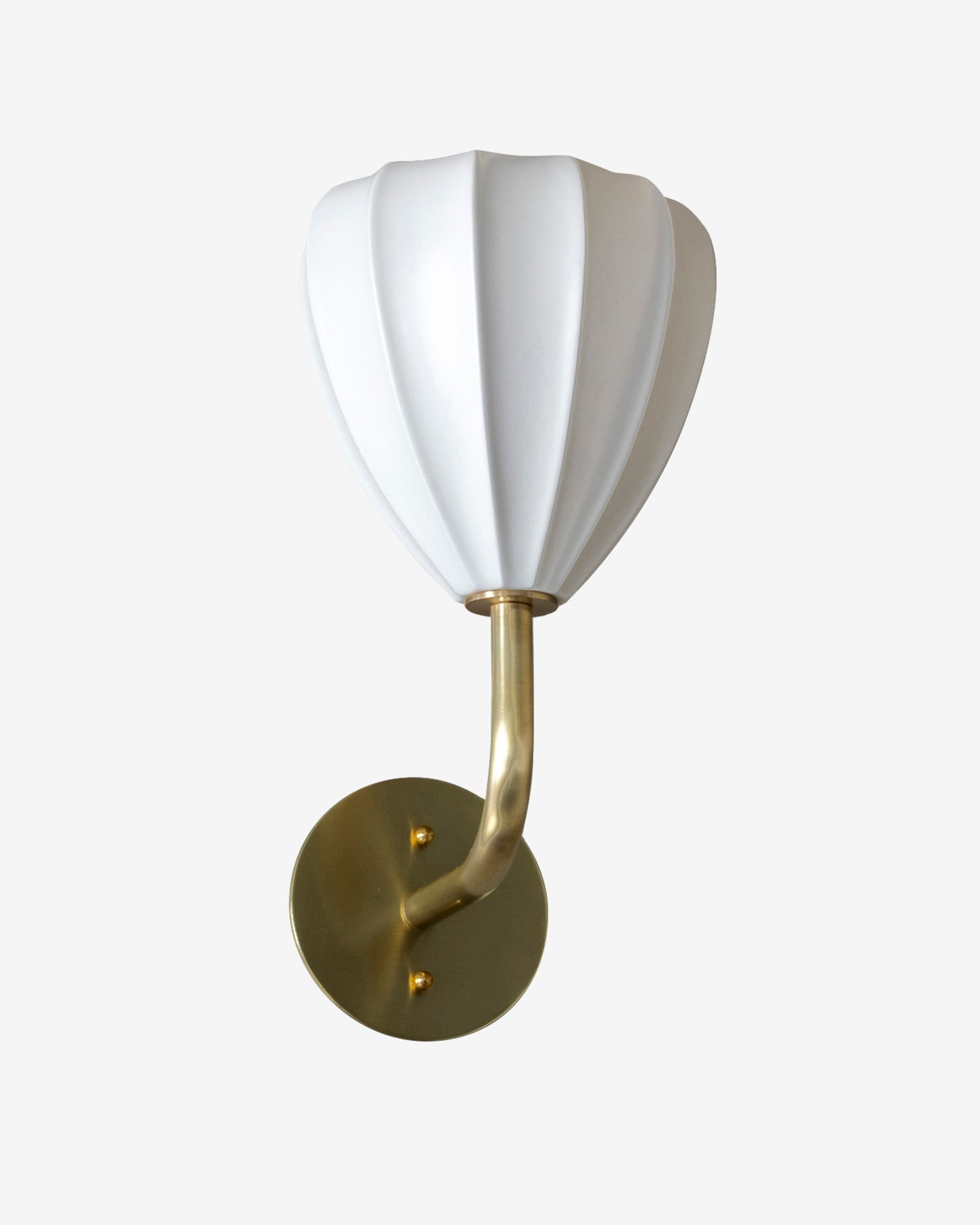 Matte Chalk White with Hewn Brass Hardware