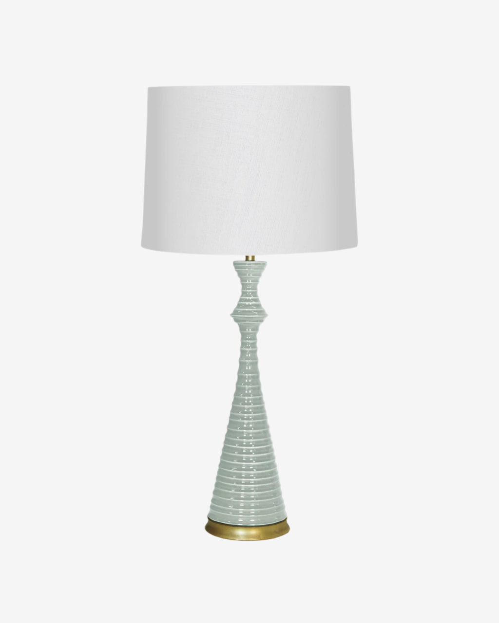 Blue Celadon on Gold Stand with 16" Drum