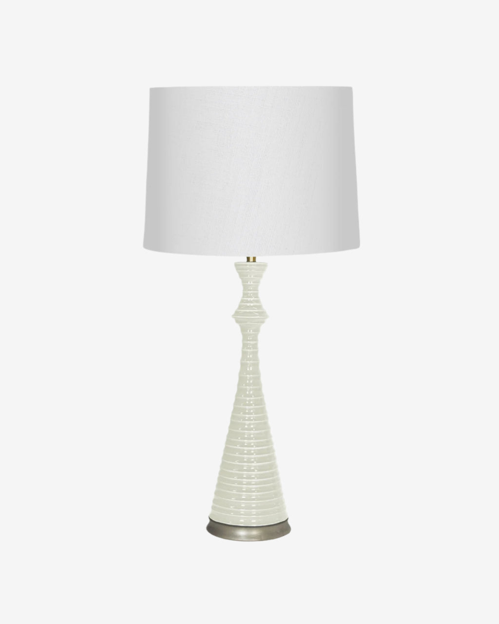 White Parchment on Warm Silver Stand with 16" Drum
