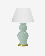 Blue Celadon on Gold Stand with 16" Empire