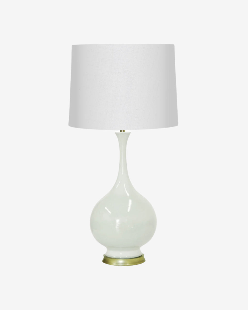 White Parchment on Gold Stand on 18" Drum