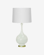 White Parchment on Gold Stand on 18" Drum