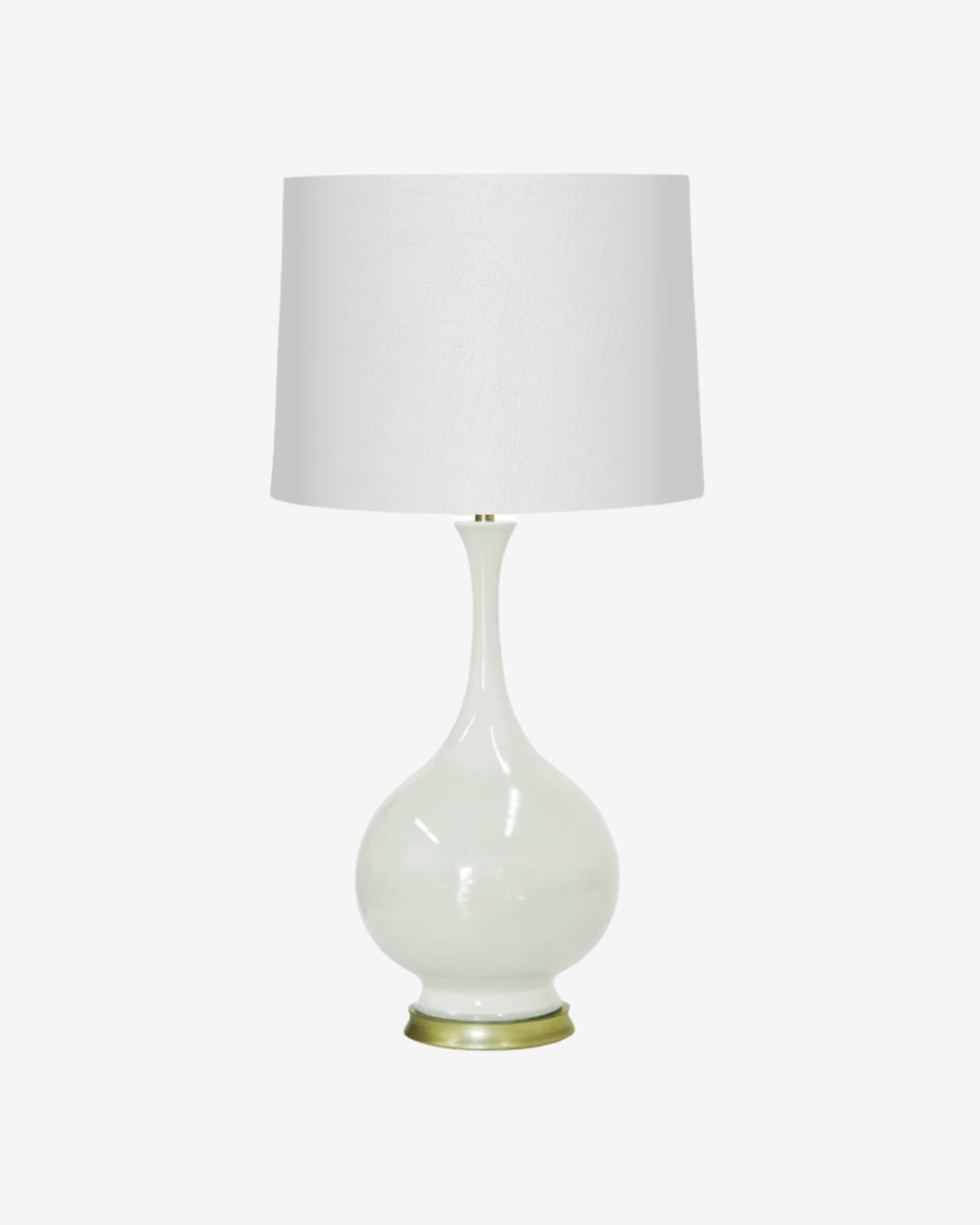 White Parchment on Gold Stand on 18" Drum