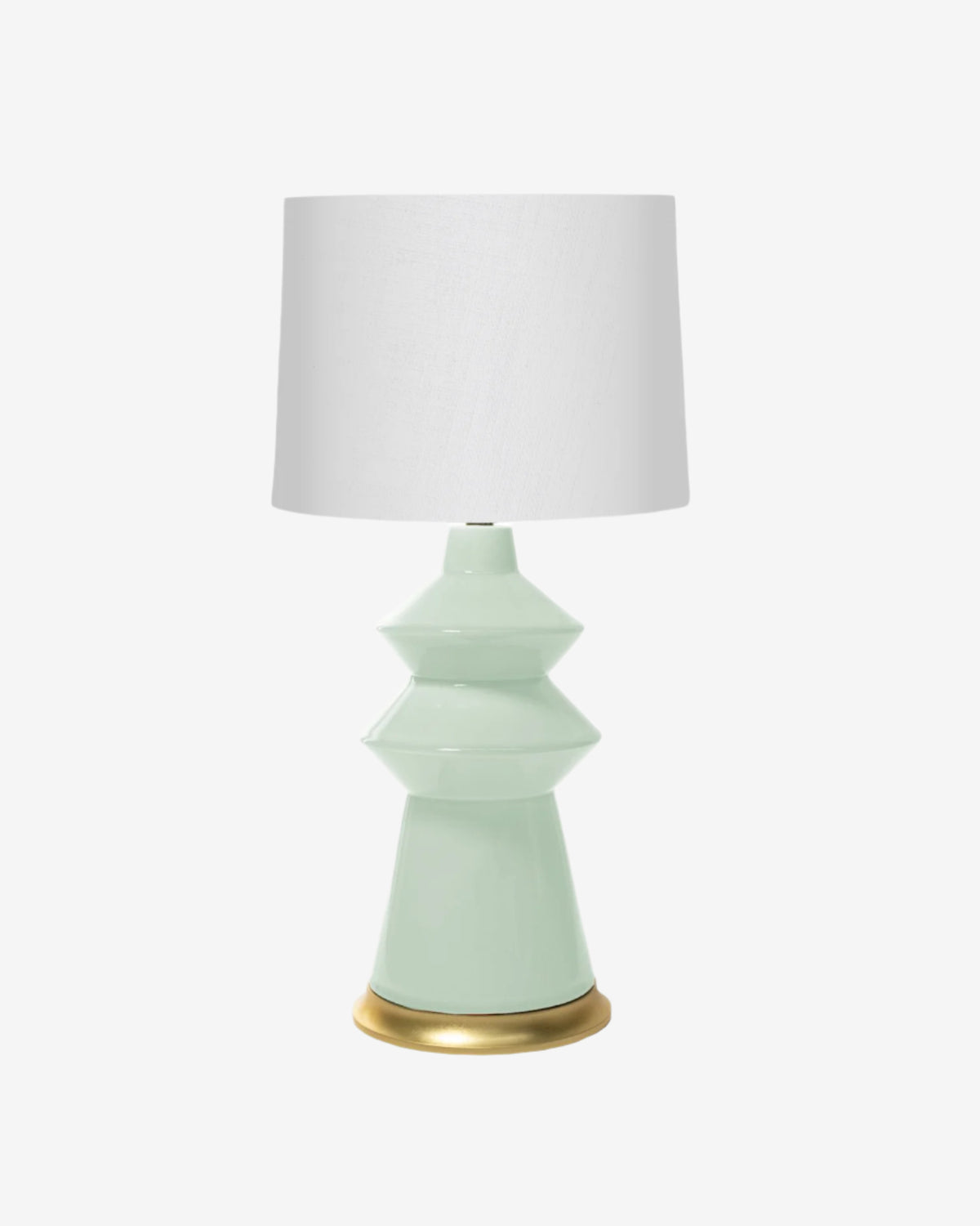 Blue Celadon on Gold Stand with 14" Drum