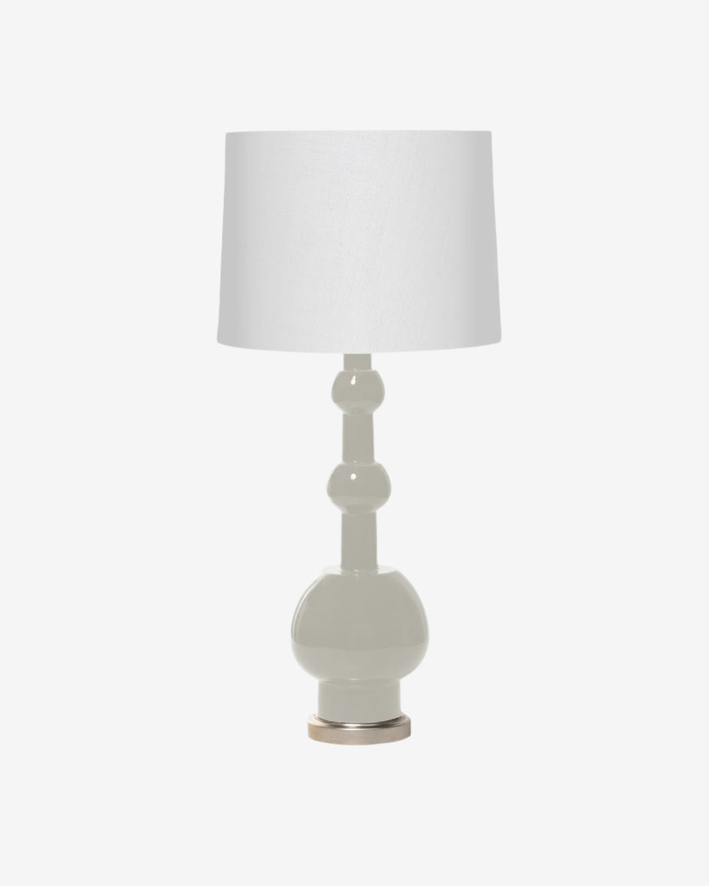 Greige on Warm Silver Stand with 14" Drum