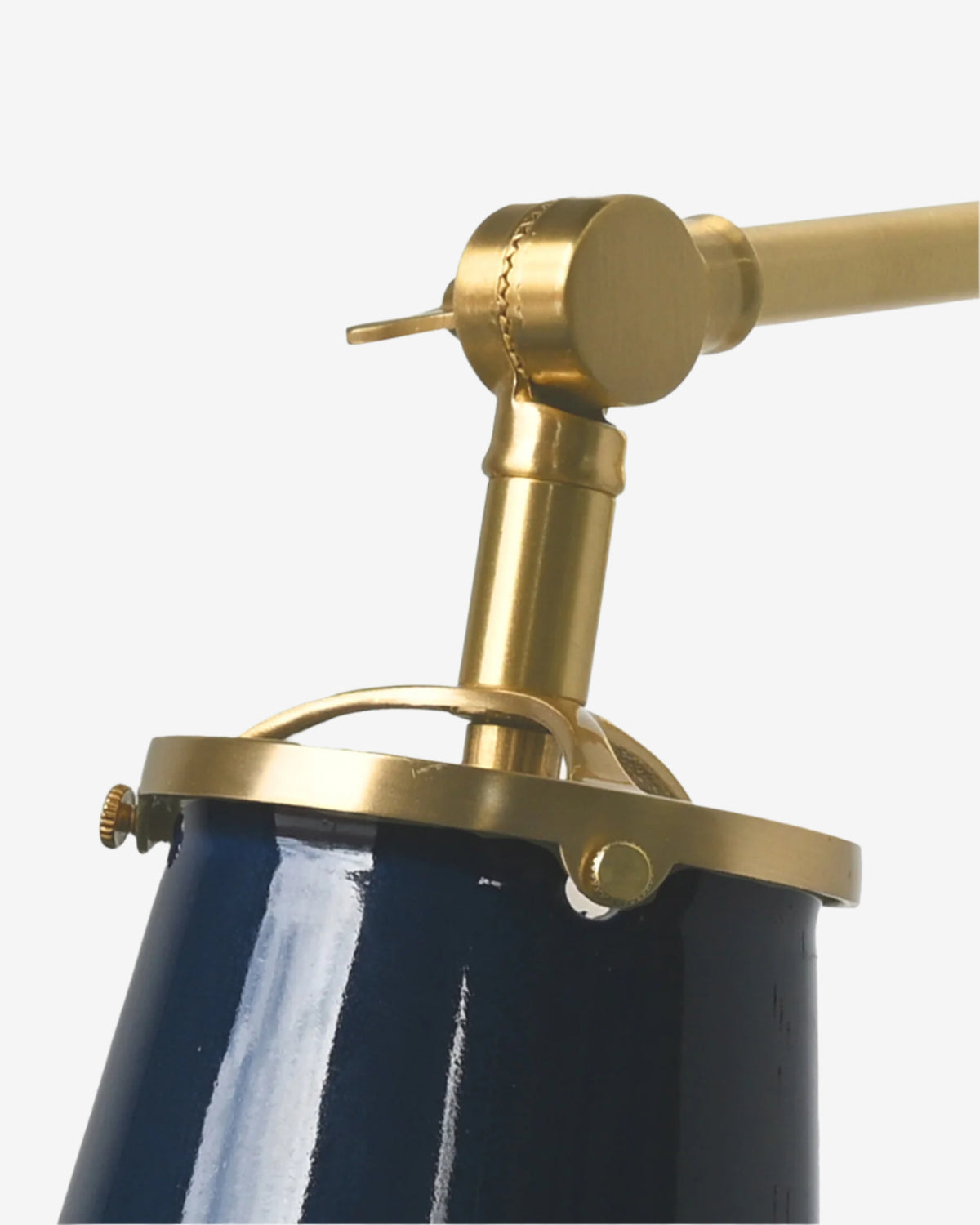 Navy with Hewn Brass