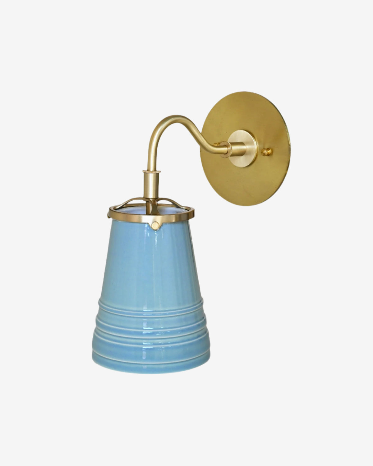 Cornflower with Hewn Brass