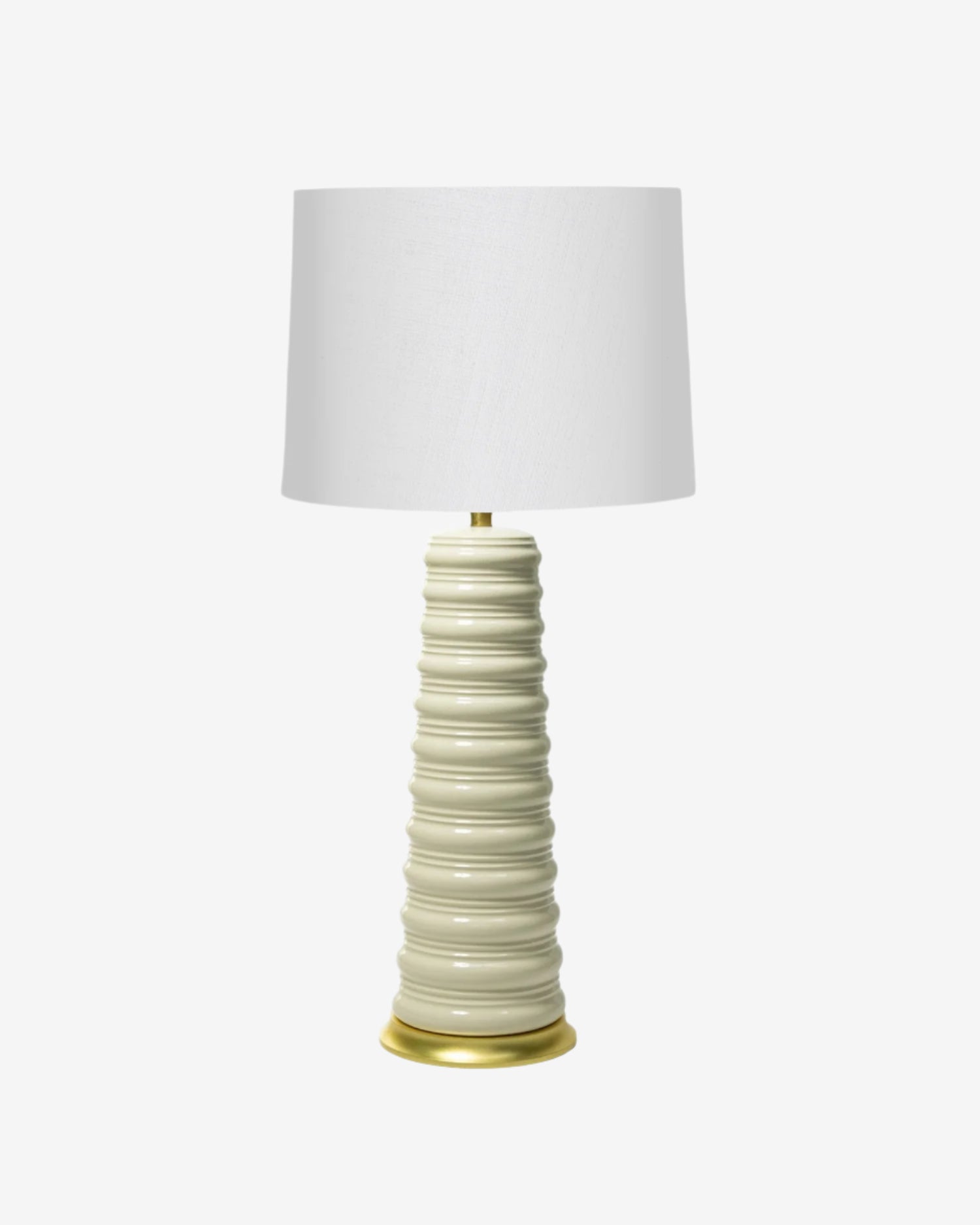 White Parchment on Gold Stand with 16" Drum