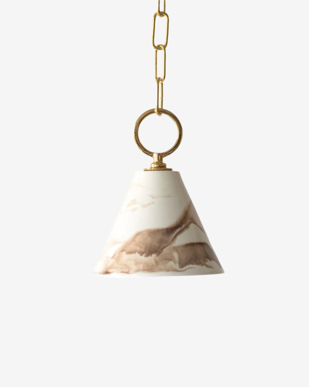 Marbleized Espresso with Hewn Brass