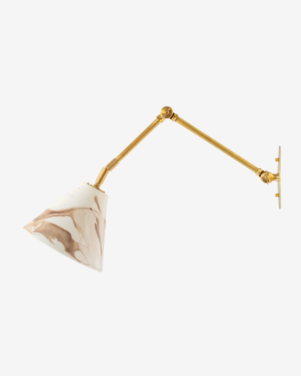 Marbleized Espresso with Hewn Brass