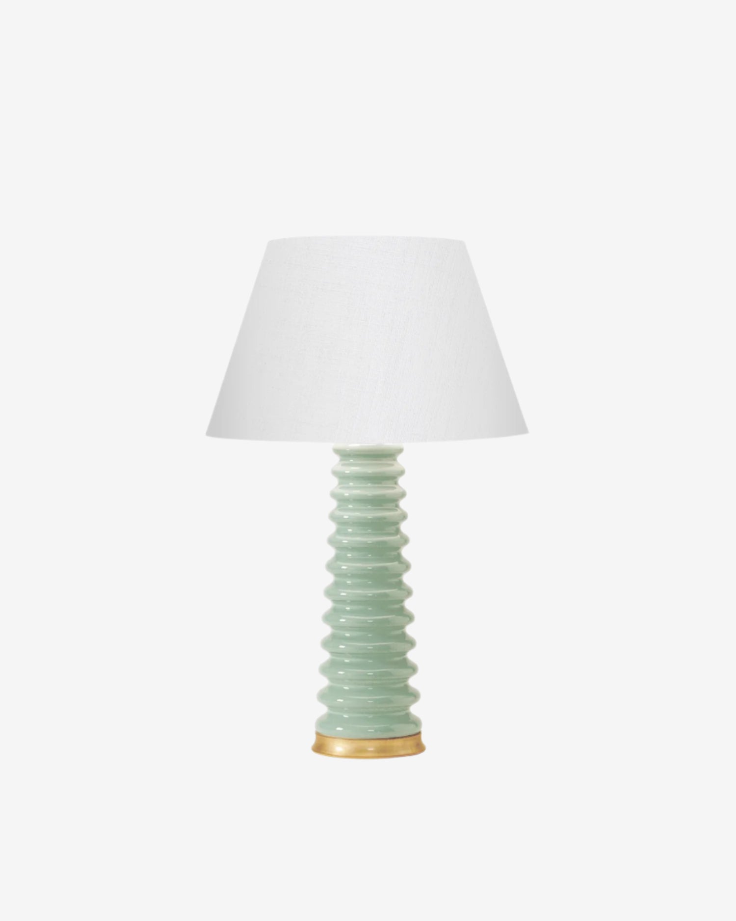 Blue Celadon on Gold Stand with 14" Empire