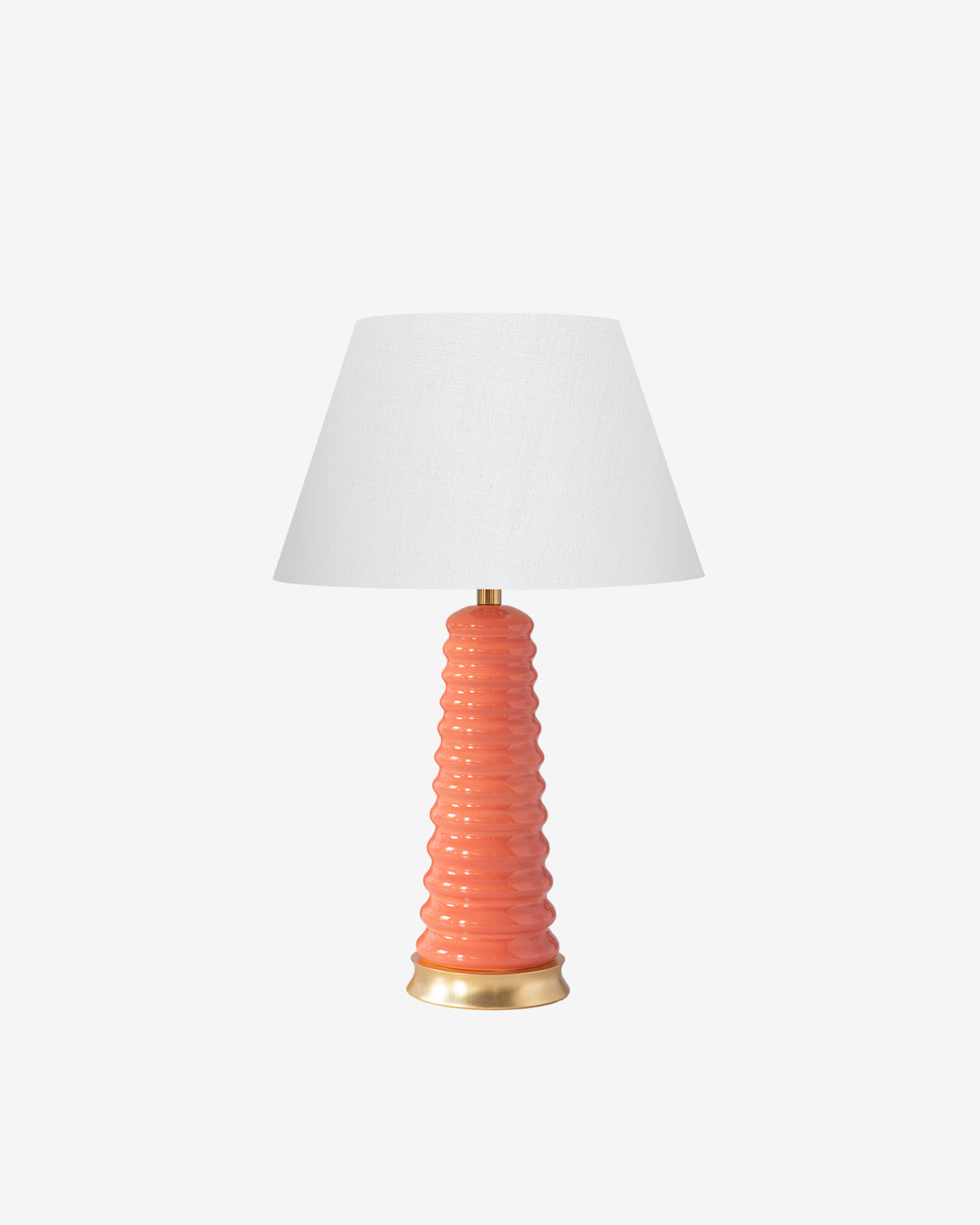 Papaya on Classic Gold Stand with 14" Empire Shade