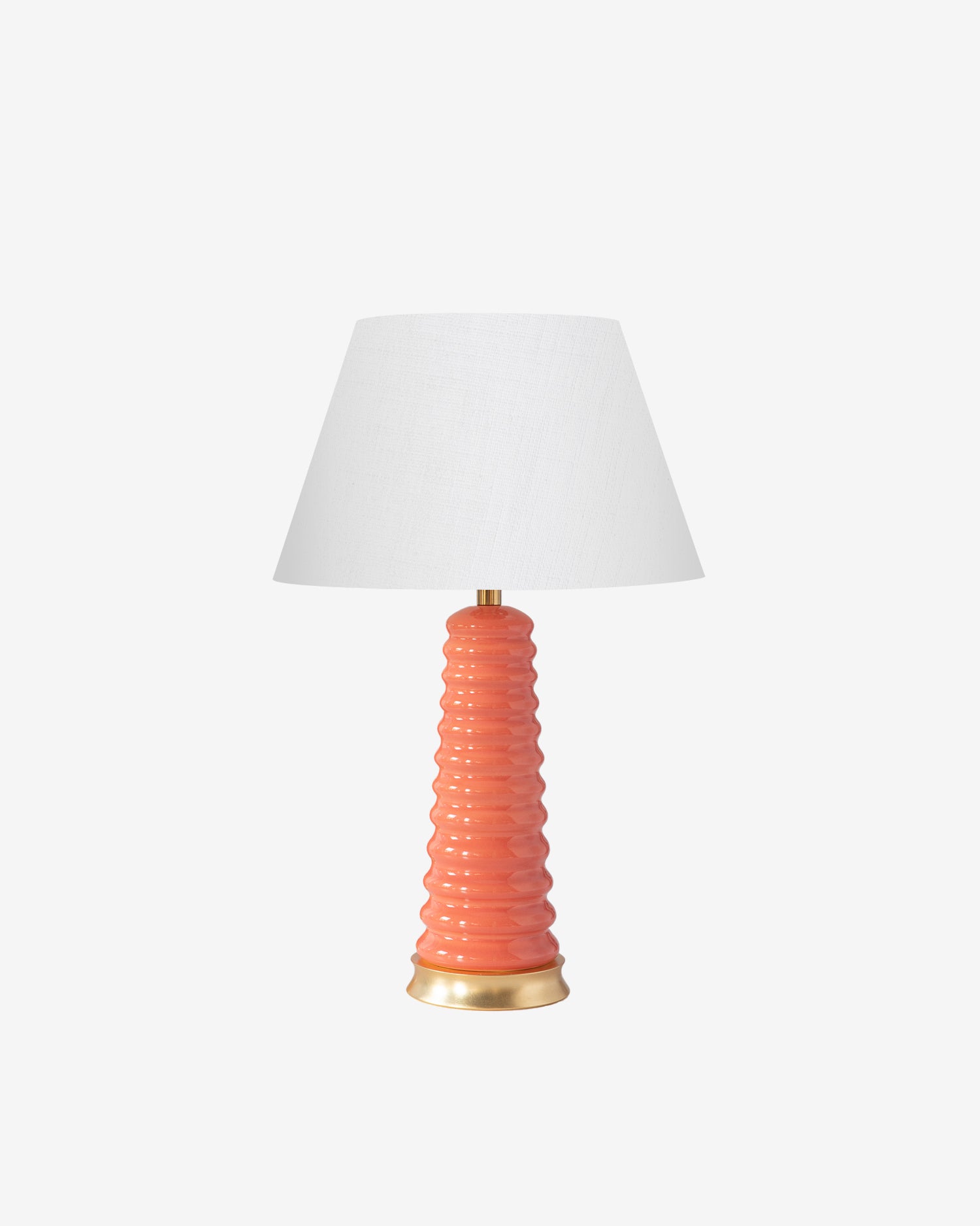 Papaya on Classic Gold Stand with 14" Empire Shade