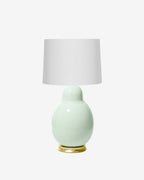 Blue Celadon on Gold Stand with 16" Drum