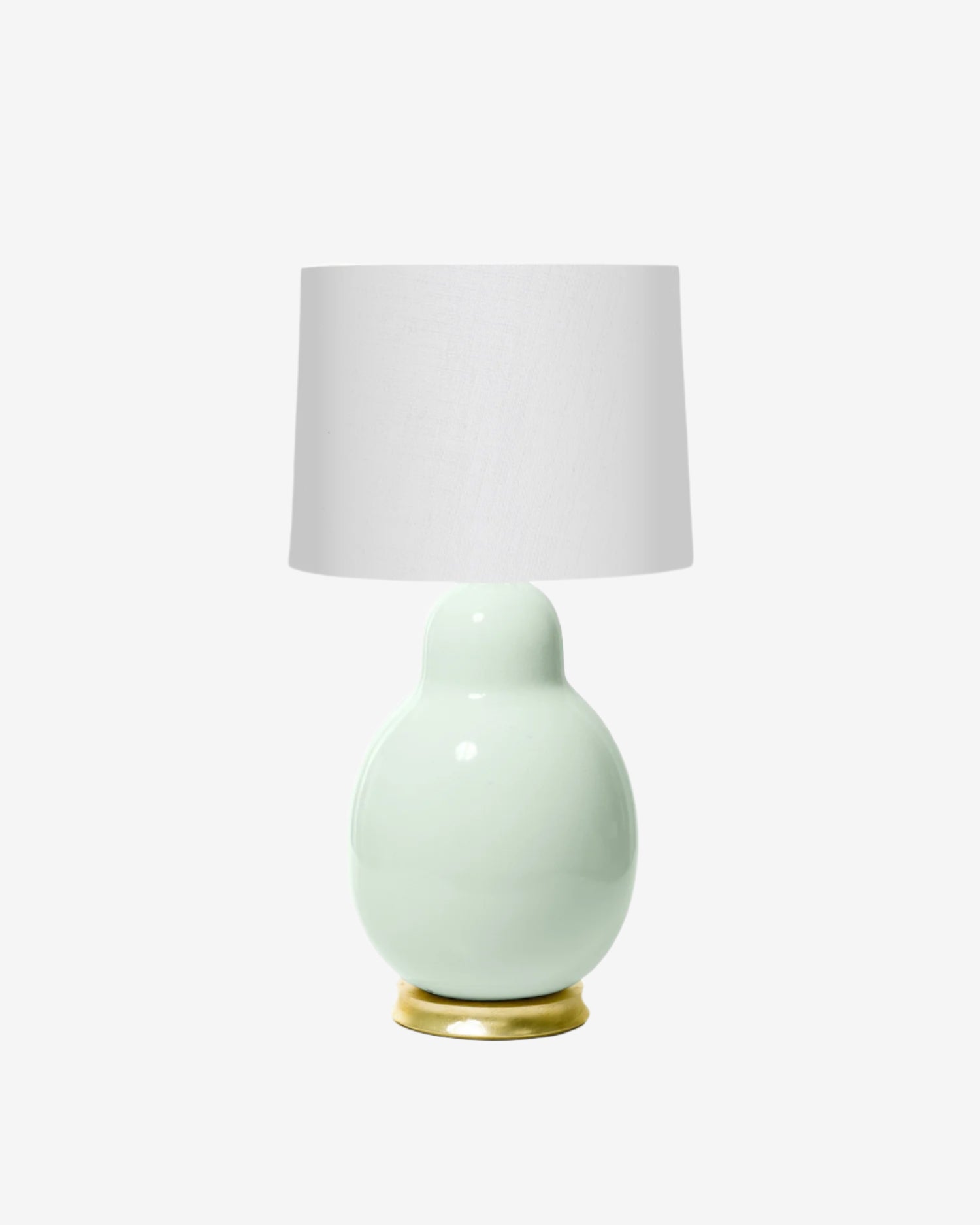 Blue Celadon on Gold Stand with 16" Drum
