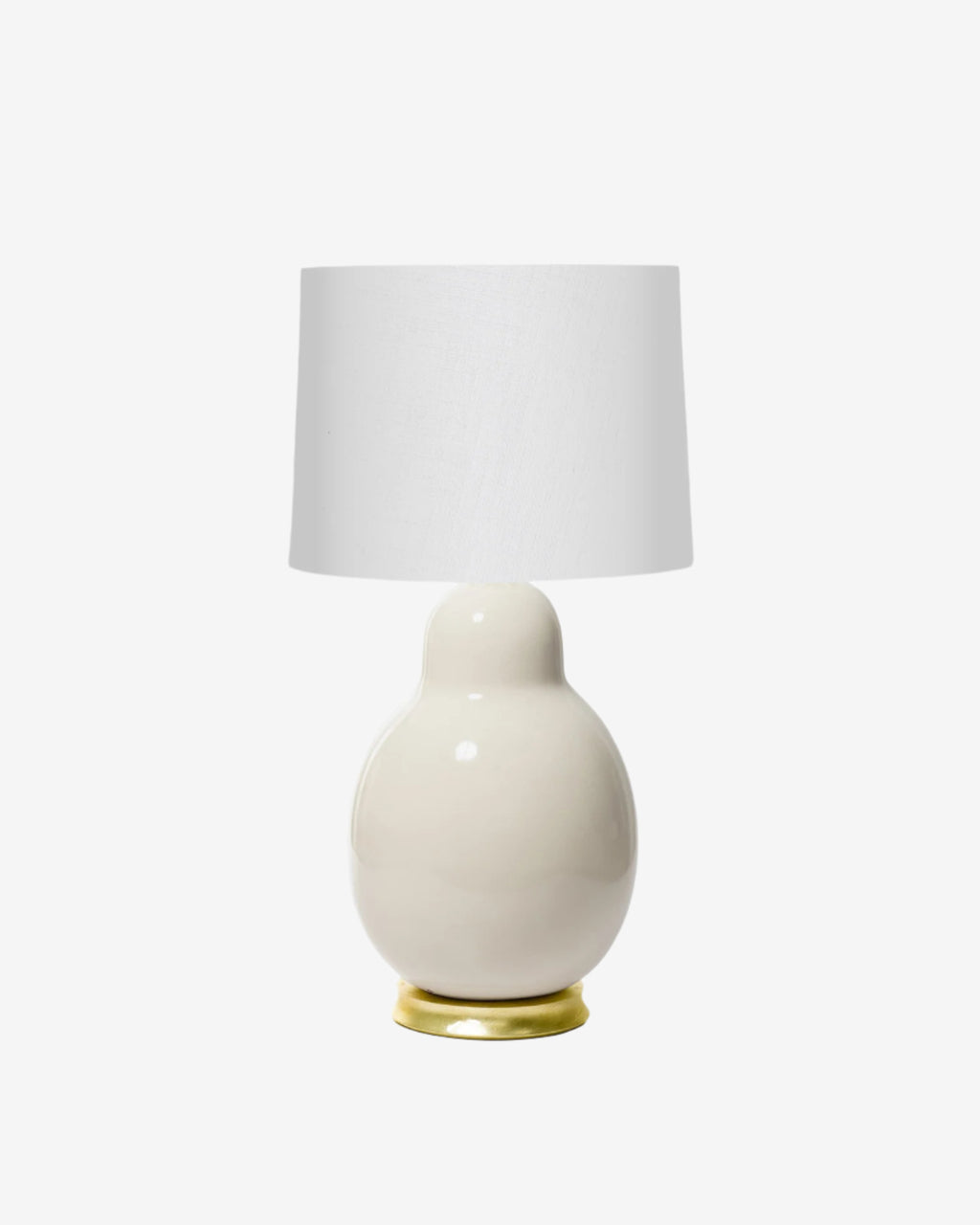 White Parchment on Gold Stand with 16" Drum