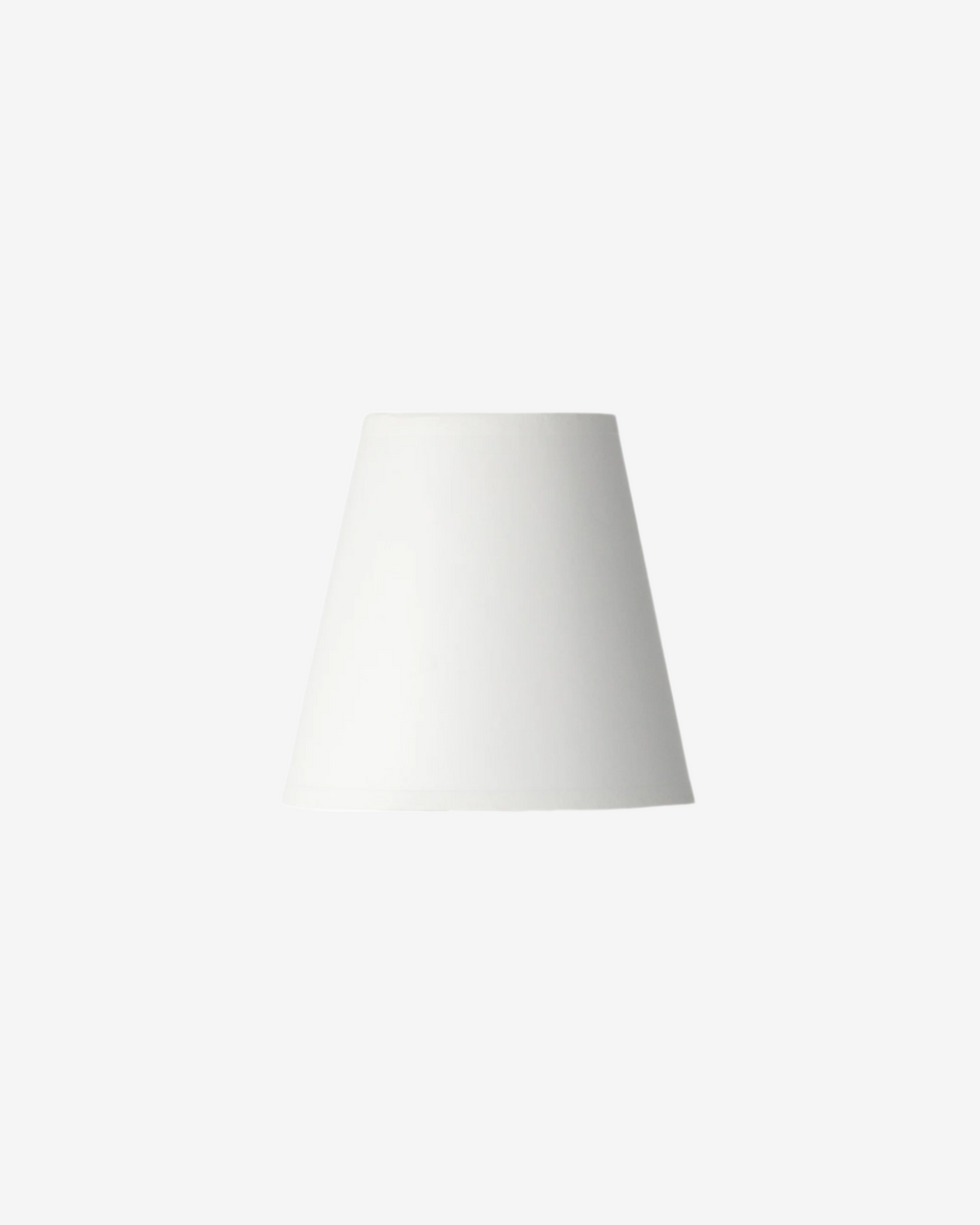 5" White Linen Chandelier Shade